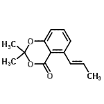 CAS#: 797753-99-2, 2,2-Dimethyl-5-[(1E)-1-propen-1-yl]-4H-1,3-benzodioxin-4-one