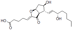 CAS#: 79821-50-4, (5Z)-5-[(3aR,4R,5R,6aS)-5-Hydroxy-4-[(E,3S)-3-Hydroxyoct-1-Enyl]-3-Oxo-4,5,6,6a-Tetrahydro-3aH-Cyclopenta[d]Furan-2-Ylidene]Pentanoic Acid