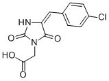 CAS#: 79851-73-3, 2-[(4Z)-4-[(4-Chlorophenyl)Methylidene]-2,5-Dioxoimidazolidin-1-Yl]Acetic Acid