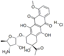 CAS#: 79867-86-0, (7S,9S)-9-Acetyl-7-[(2S,3R,4S,5R)-4-Amino-3-Hydroxy-5-Methyloxolan-2-Yl]Oxy-6,9,11-Trihydroxy-4-Methoxy-8,10-Dihydro-7H-Tetracene-5,12-Dione Hydrochloride