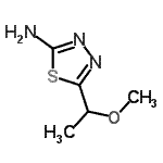 CAS#: 79885-43-1, 5-(1-Methoxyethyl)-1,3,4-thiadiazol-2-amine