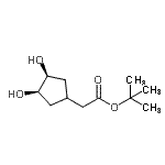 CAS#: 799805-87-1, 2-Methyl-2-propanyl [(3R,4S)-3,4-dihydroxycyclopentyl]acetate