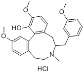 CAS#: 79989-19-8, (-)-6,7,8,9-Tetrahydro-2,12-Dimethoxy-6-((3-Methoxyphenyl)Methyl)-7-Methyl-5H-Dibenz(d,f)Azonin-1-Ol Hydrochloride
