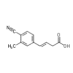 CAS 登录号：800395-55-5， (3E)-4-(4-氰基-3-甲基苯基)-3-丁烯酸