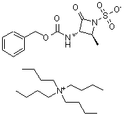 CAS 登录号：80082-62-8， (2S,3S)-3-{[(苄氧基)羰基]氨基}-2-甲基-4-氧代吖丁啶-1-磺酸四丁基铵盐