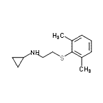CAS 登录号：801150-55-0， N-{2-[(2,6-二甲基苯基)硫基]乙基}环丙胺