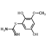 CAS#: 801170-82-1, 2,5-Dihydroxy-3-methoxyphenyl carbamimidothioate