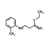 CAS#: 801196-08-7, Ethyl 3-[(2-methylphenyl)amino]propanimidate