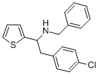 CAS#: 80154-73-0, alpha-((4-Chlorophenyl)Methyl)-N-(Phenylmethyl)Thiophenemethanamine