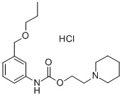 CAS 登录号：80171-75-1， 3-(丙氧基甲基)苯胺基甲酸 2-哌啶乙基酯盐酸盐
