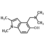 CAS#: 802029-39-6, 4-[(Dimethylamino)methyl]-1,2-dimethyl-1H-indol-5-ol