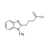 CAS#: 802044-51-5, 4-(1-Methyl-1H-benzimidazol-2-yl)butanoic acid