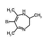 CAS#: 802302-04-1, 6-Bromo-2,5,7-trimethyl-2,3-dihydro-1H-1,4-diazepine