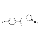 CAS#: 802324-32-9, 1-Methyl-3-pyrrolidinyl 4-aminobenzoate