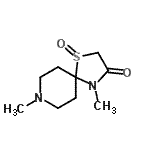 CAS#: 802328-76-3, 4,8-Dimethyl-1-thia-4,8-diazaspiro[4.5]decan-3-one 1-oxide