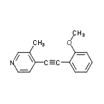 CAS 登录号：802331-34-6， 4-[(2-甲氧基苯基)乙炔基]-3-甲基吡啶