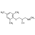 CAS 登录号：802575-87-7， 1-(甲基氨基)-3-(2,4,6-三甲基苯氧基)丙-2-醇