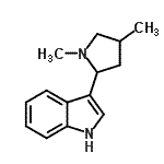 CAS 登录号：802578-98-9， 3-(1,4-二甲基-2-吡咯烷基)-1H-吲哚