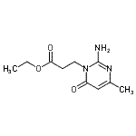 CAS#: 802580-43-4, Ethyl 3-(2-amino-4-methyl-6-oxo-1(6H)-pyrimidinyl)propanoate