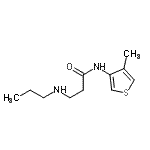 CAS#: 802593-62-0, N-(4-Methyl-3-thienyl)-N<sup>3</sup>-propyl-beta-alaninamide