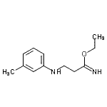 CAS#: 802600-01-7, Ethyl 3-[(3-methylphenyl)amino]propanimidate
