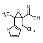 CAS#: 802837-91-8, 2-Ethyl-3-methyl-3-(2-thienyl)-2-oxiranecarboxylic acid