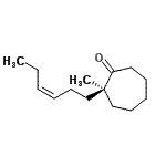 CAS 登录号：802903-35-1， (2S)-2-[(3Z)-3-己烯-1-基]-2-甲基环庚烷酮