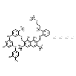 CAS 登录号：80294-29-7， 4-氨基-6-[2-[5-[[4-氯-6-[(3-氯-4-甲基苯基)氨基]-1,3,5-三嗪-2-基]氨基]-2-磺酸苯基]偶氮]-5-羟基-3-[2-[2-[[2-(磺基氧基)乙基]磺酰基]苯基]偶氮]-2,7-萘二磺酸酯钠盐(1:4)