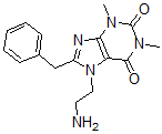 CAS#: 80296-68-0, 7-(2-Aminoethyl)-1,3-dimethyl-8-(phenylmethyl)purine-2,6-dione