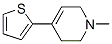 CAS 登录号：80353-09-9， 1-甲基-4-(2-噻吩基)-1,2,3,6-四氢吡啶