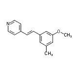 CAS#: 803628-67-3, 4-[(E)-2-(3-Methoxy-5-methylphenyl)vinyl]pyridine