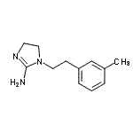CAS 登录号：803647-50-9， 1-[2-(3-甲基苯基)乙基]-4,5-二氢-1H-咪唑-2-胺