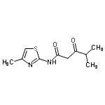 CAS#: 803724-69-8, 4-Methyl-N-(4-methyl-1,3-thiazol-2-yl)-3-oxopentanamide