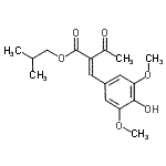 CAS#: 803745-54-2, Isobutyl (2E)-2-(4-hydroxy-3,5-dimethoxybenzylidene)-3-oxobutanoate