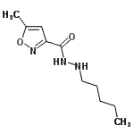 CAS#: 804435-88-9, 5-Methyl-N'-pentyl-1,2-oxazole-3-carbohydrazide