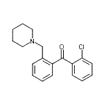 CAS 登录号：804437-65-8， (2-氯苯基)[2-(1-哌啶基甲基)苯基]甲酮