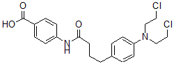 CAS 登录号：80497-41-2， 4-[4-[4-[二(2-氯乙基)氨基]苯基]丁酰基氨基]苯甲酸