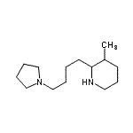 CAS 登录号：805976-86-7， 3-甲基-2-[4-(1-吡咯烷基)丁基]哌啶