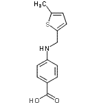 CAS 登录号：805994-90-5， 4-{[(5-甲基-2-噻吩基)甲基]氨基}苯甲酸