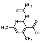 CAS#: 806635-45-0, 2-(Carbamothioylamino)-4,6-dimethylnicotinic acid