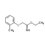 CAS#: 806635-91-6, Ethyl 2-[(2-methylphenyl)sulfanyl]ethanimidate