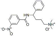 CAS#: 80704-44-5, Dimethyl-[4-[(3-Nitrobenzoyl)Amino]-4-Phenyl-Butyl]Azanium Chloride