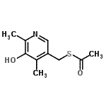 CAS#: 807263-70-3, S-[(5-Hydroxy-4,6-dimethyl-3-pyridinyl)methyl] ethanethioate