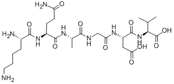 CAS 登录号：80755-87-9， H-赖氨酰-谷氨酰胺酰-丙氨酰-甘氨酰-天冬氨酰-缬氨酸