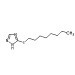 CAS#: 80755-99-3, 5-(Octylsulfanyl)-1H-1,2,4-triazole