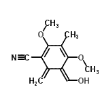 CAS#: 807628-88-2, (5Z)-5-(Hydroxymethylene)-2,4-dimethoxy-3-methyl-6-methylene-1,3-cyclohexadiene-1-carbonitrile