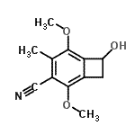 CAS#: 807628-97-3, 7-Hydroxy-2,5-dimethoxy-4-methylbicyclo[4.2.0]octa-1,3,5-triene-3-carbonitrile