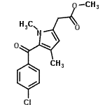CAS#: 80769-52-4, Methyl [5-(4-chlorobenzoyl)-1,4-dimethyl-1H-pyrrol-2-yl]acetate