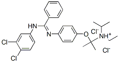 CAS#: 80785-16-6, 2-[4-[[(3,4-Dichlorophenyl)Amino]-Phenyl-Methylidene]Azaniumylphenoxy] Ethyl-Dipropan-2-Yl-Azanium Dichloride