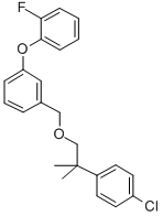 CAS 登录号：80843-66-9， 1-((2-(4-氯苯基)-2-甲基丙氧基)甲基)-3-(2-氟苯氧基)苯
